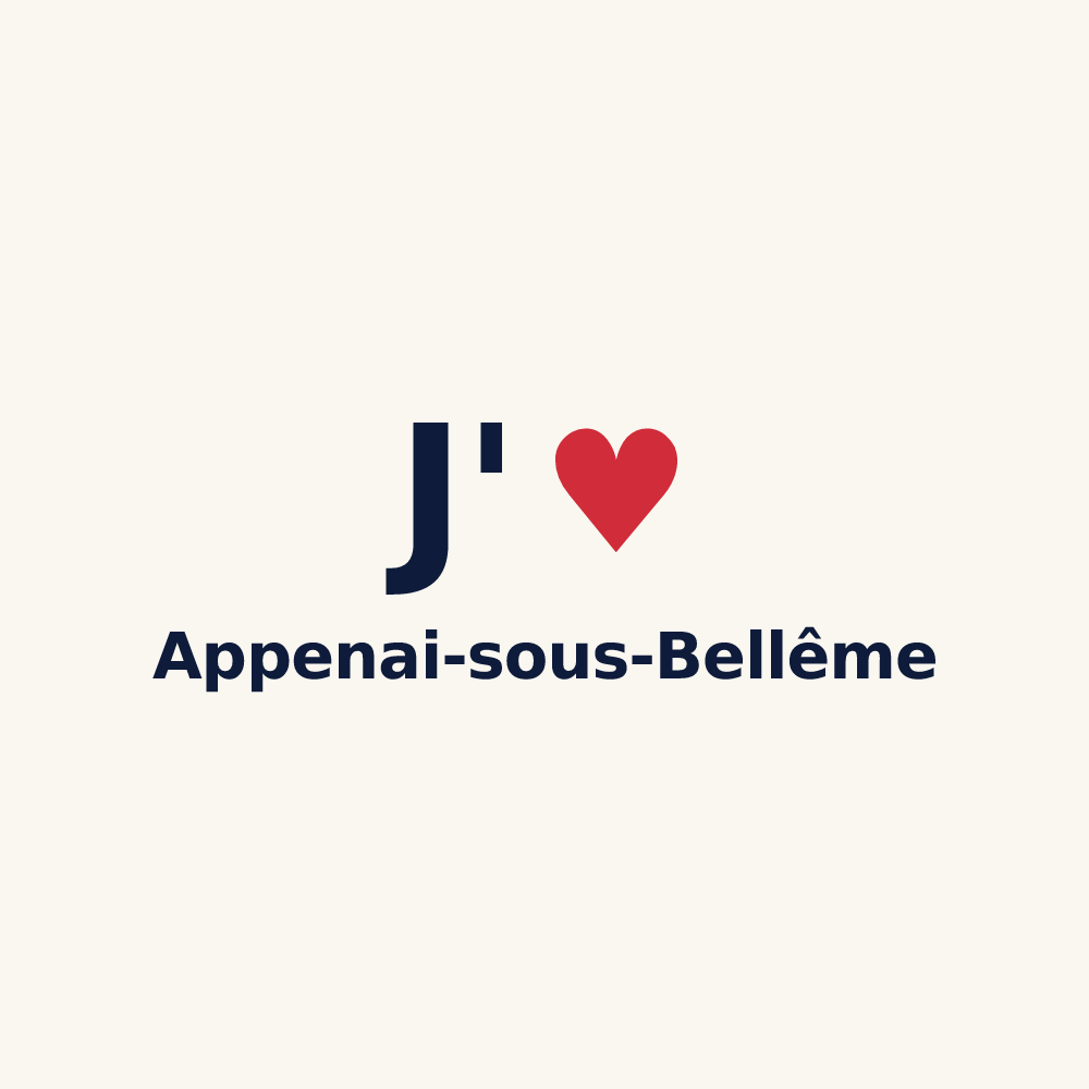 Tasse personnalisée Appenai-sous-Bellême — design J'aime Appenai-sous-Bellême