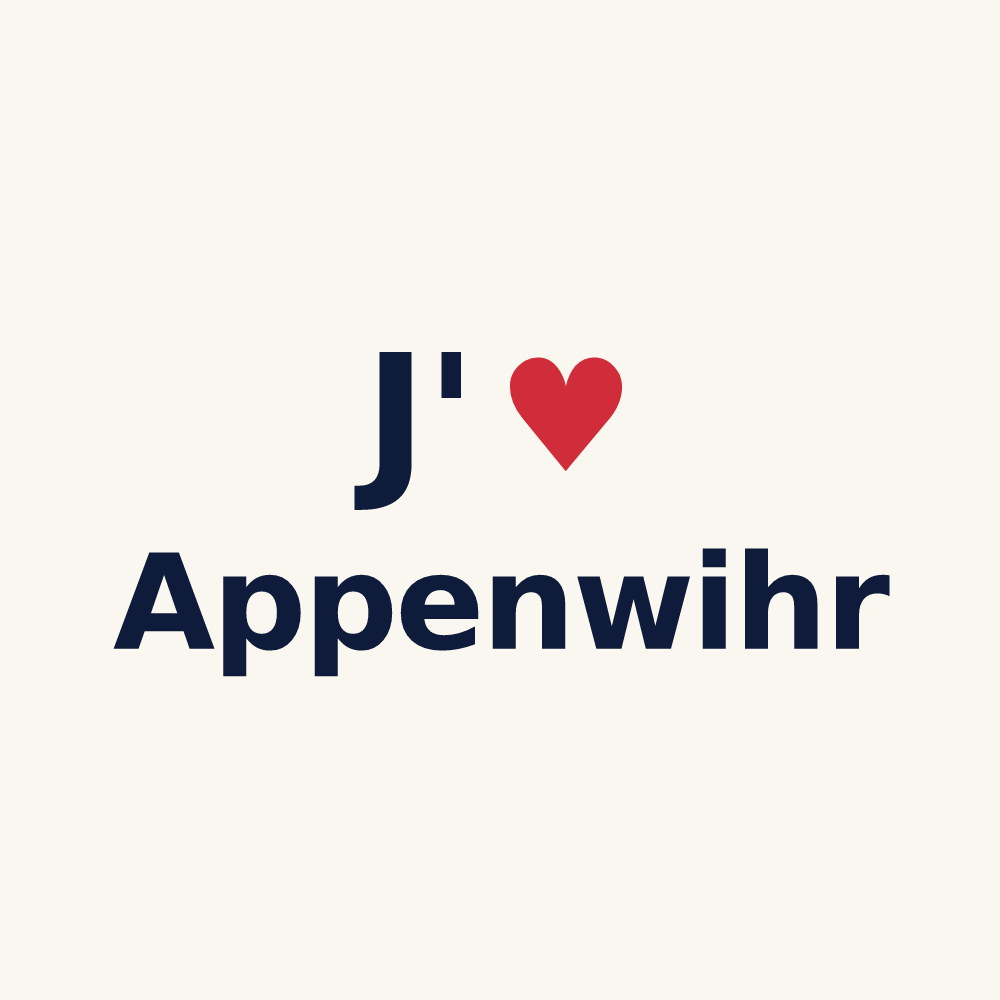 Tasse personnalisée Appenwihr — design « J'aime Appenwihr » imprimé sur la tasse