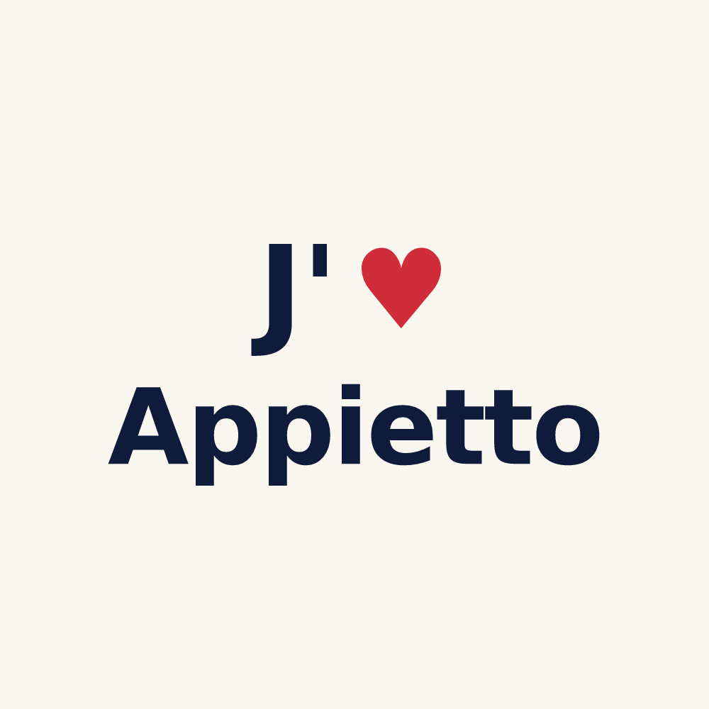 Tasse personnalisée Appietto — design J'aime Appietto