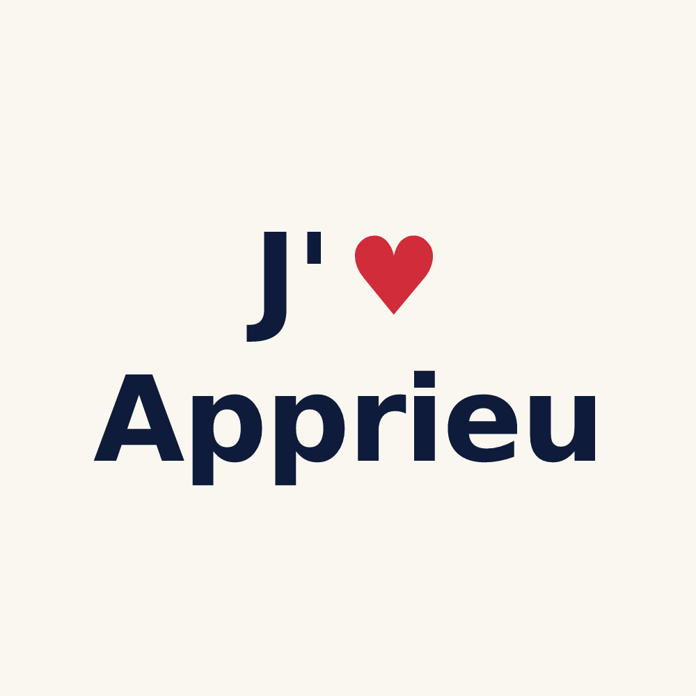 Tasse personnalisée Apprieu — design J'aime Apprieu