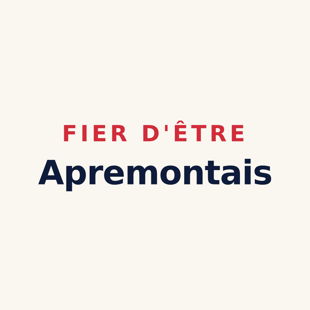 Tasse « Fier d'être Apremontais » — design pour Apremont