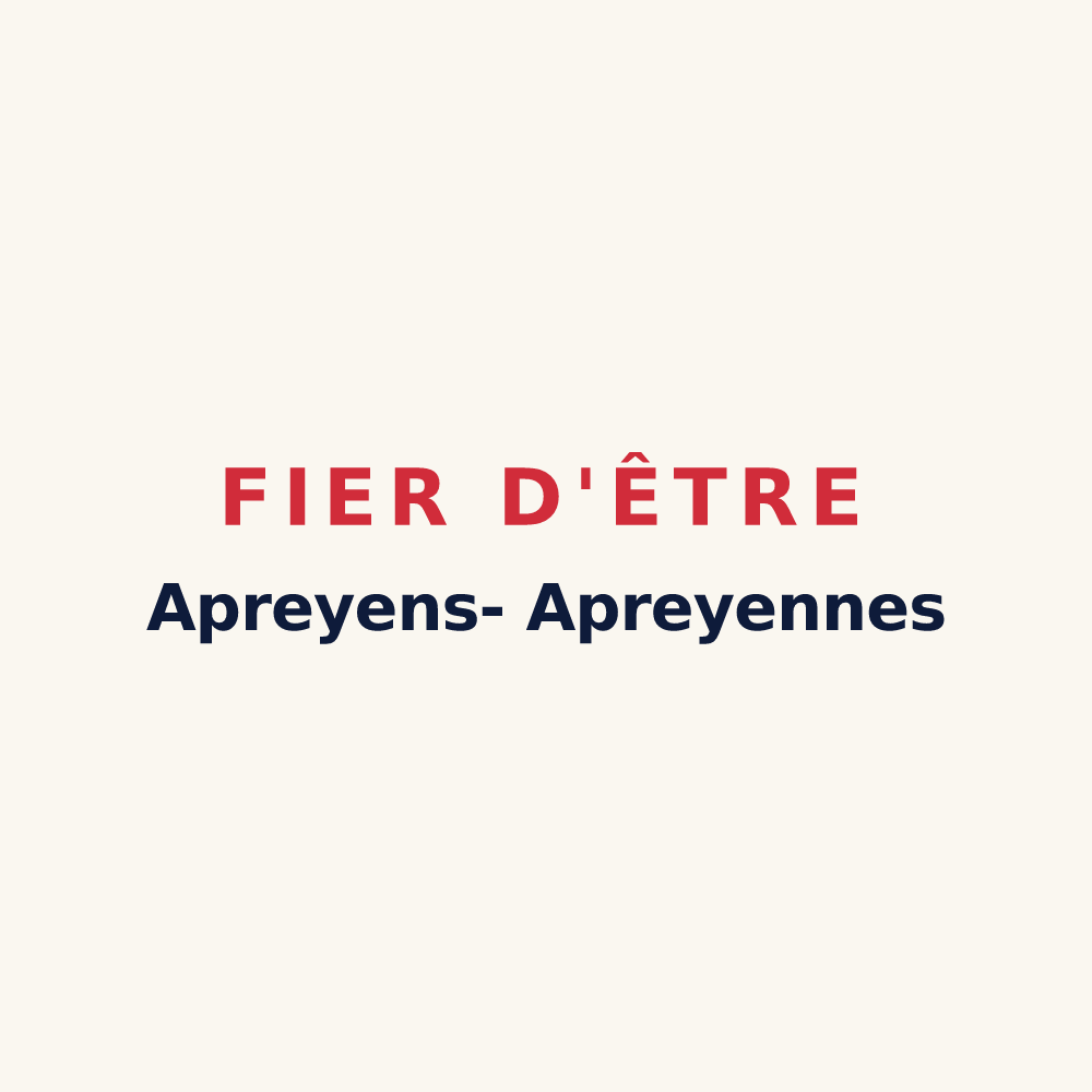 Tasse « Fier d'être Apreyens- Apreyennes » — design pour Aprey