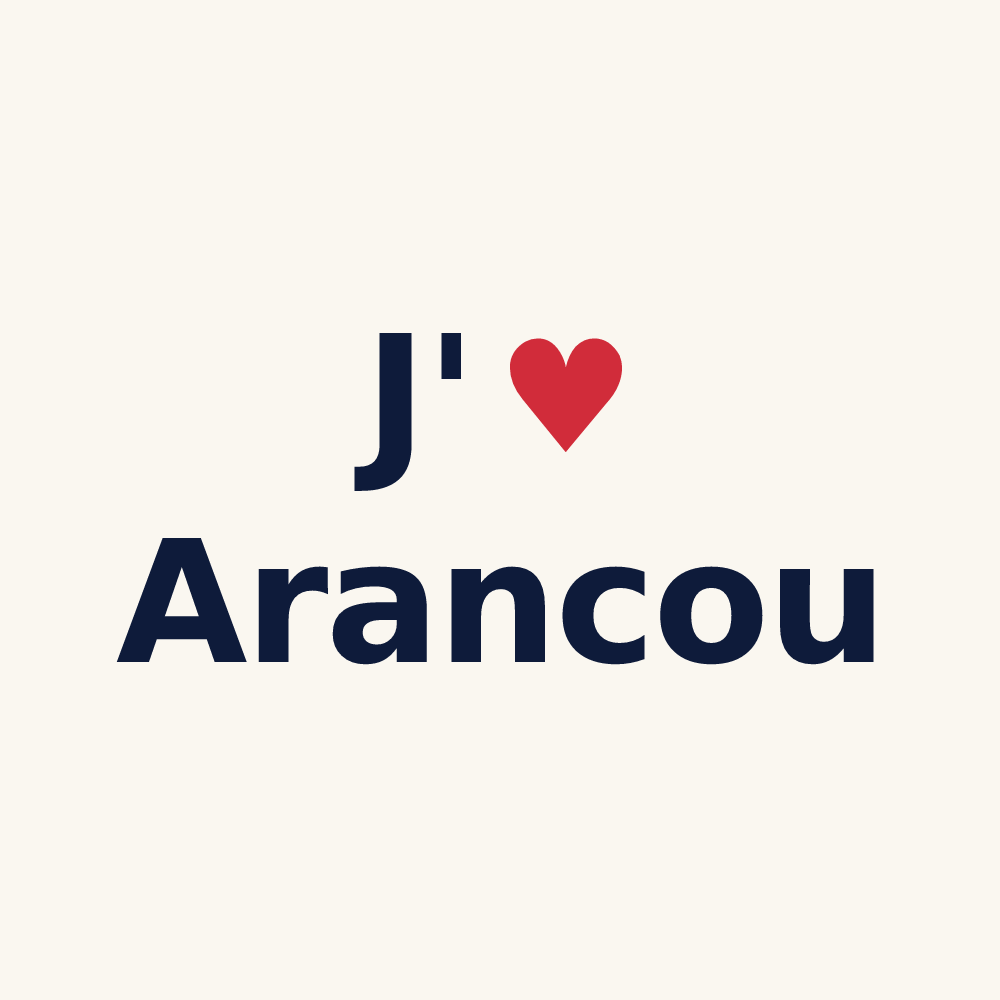 Tasse personnalisée Arancou — design J'aime Arancou