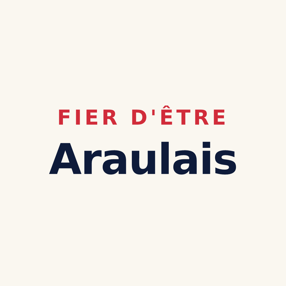 Tasse « Fier d'être Araulais » — design pour Araules