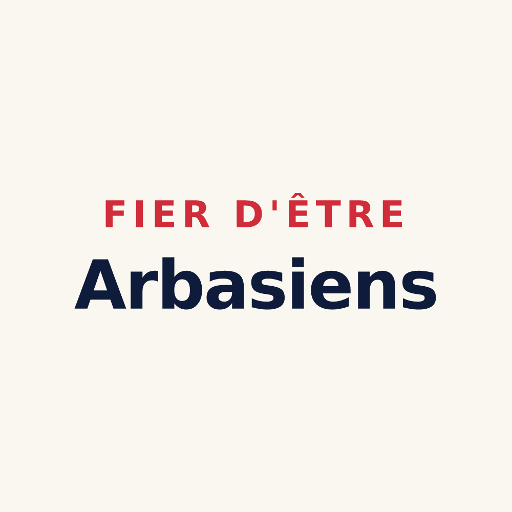 Tasse « Fier d'être Arbasiens » — design pour Arbas