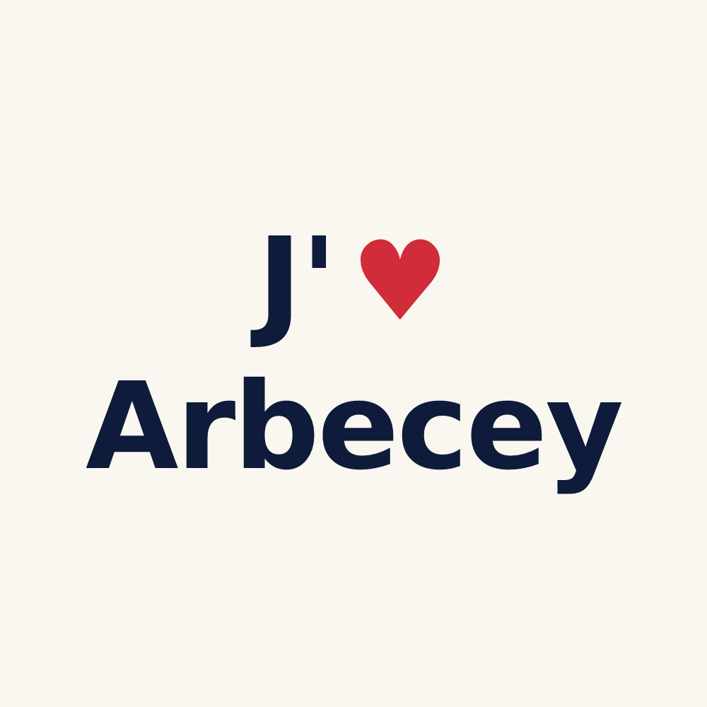 Tasse personnalisée Arbecey — design J'aime Arbecey