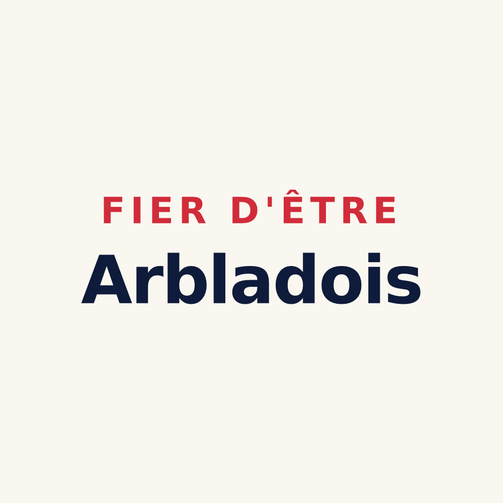 Tasse « Fier d'être Arbladois » — design pour Arblade-le-Haut