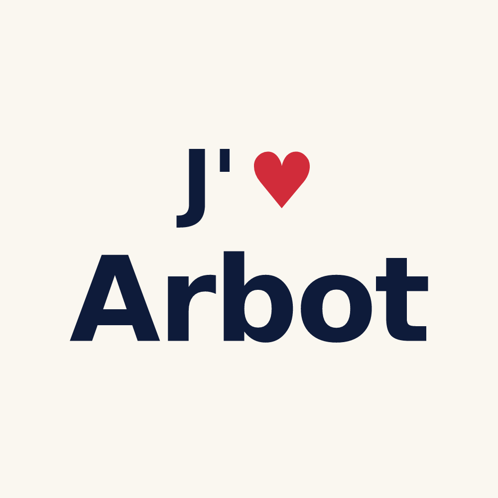 Tasse personnalisée Arbot — design J'aime Arbot