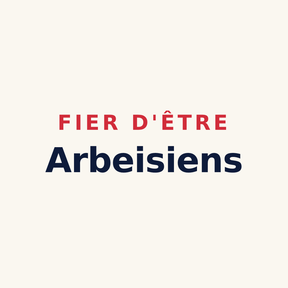 Tasse « Fier d'être Arbeisiens » — design pour Arbot