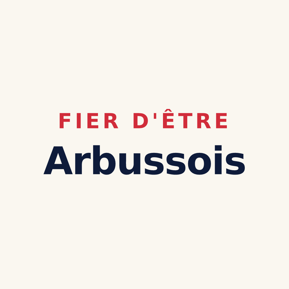 Tasse « Fier d'être Arbussois » — design pour Arbourse