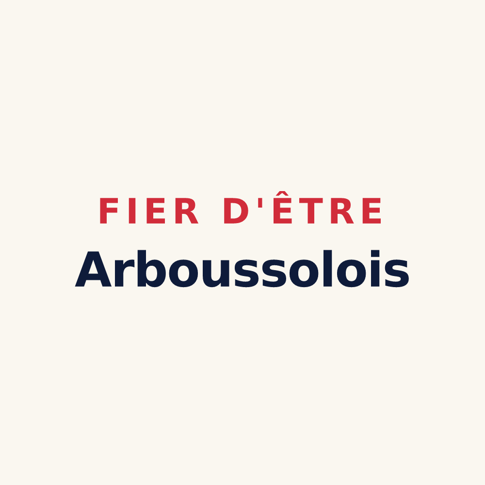 Tasse « Fier d'être Arboussolois » — design pour Arboussols