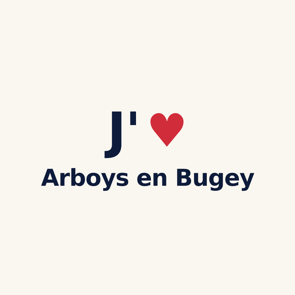 Tasse personnalisée Arboys en Bugey — design J'aime Arboys en Bugey