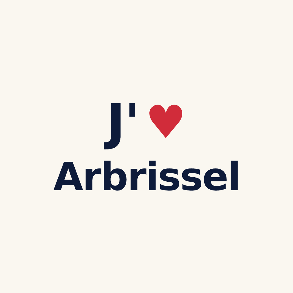 Tasse personnalisée Arbrissel — design J'aime Arbrissel