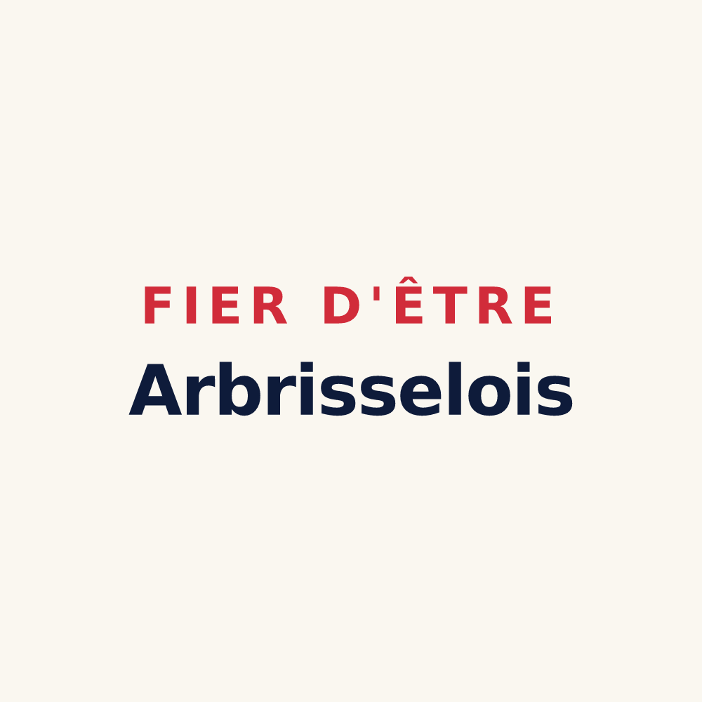 Tasse « Fier d'être Arbrisselois » — design pour Arbrissel