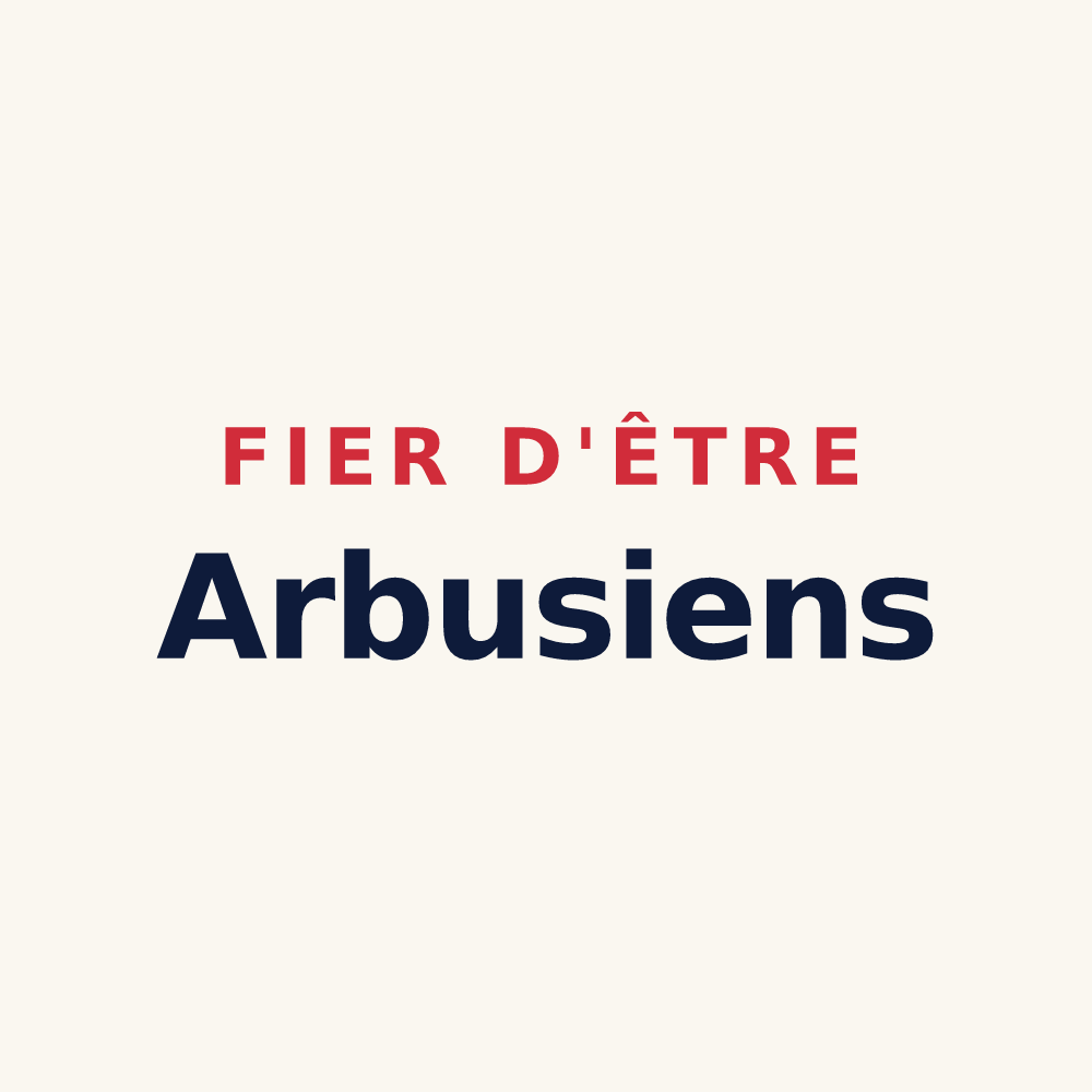 Tasse « Fier d'être Arbusiens » — design pour Arbus