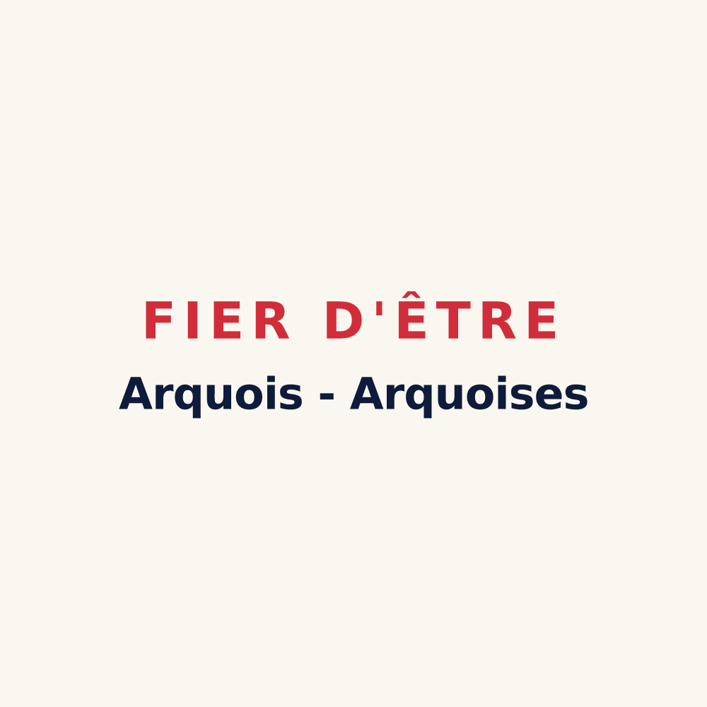 Tasse « Fier d'être Arquois - Arquoises » — design pour Arc-en-Barrois