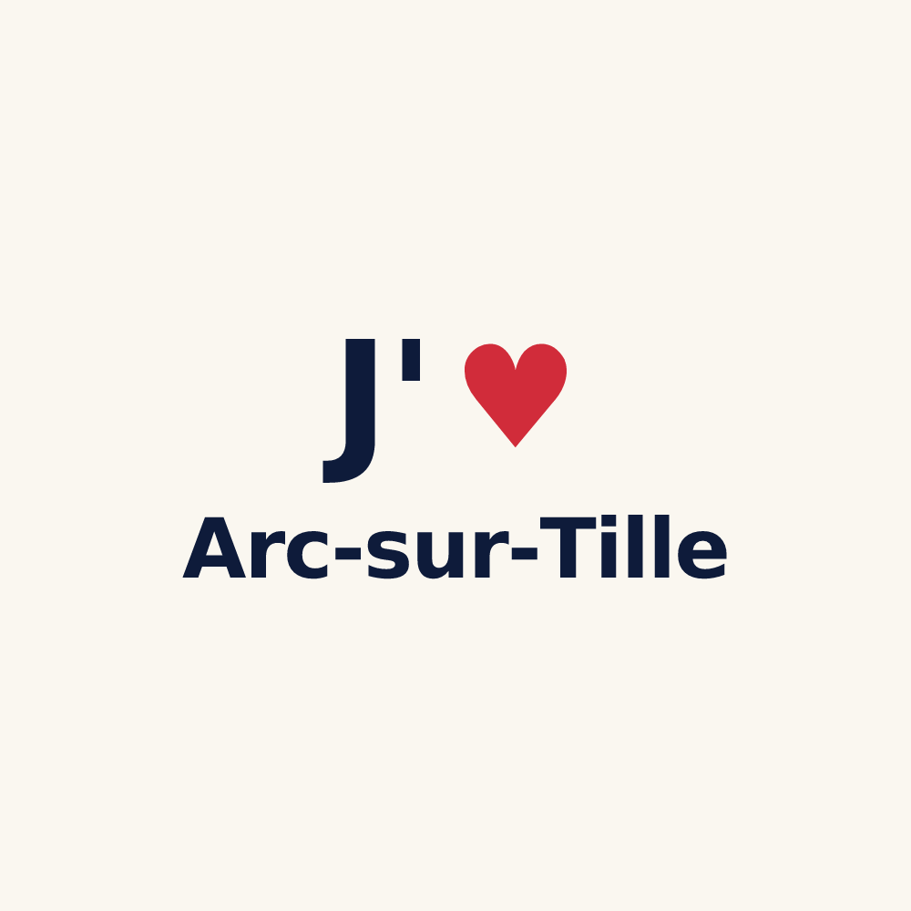 Tasse personnalisée Arc-sur-Tille — design J'aime Arc-sur-Tille