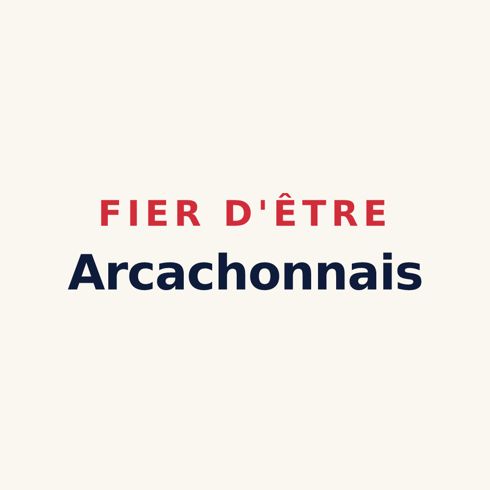Tasse « Fier d'être Arcachonnais » — design pour Arcachon