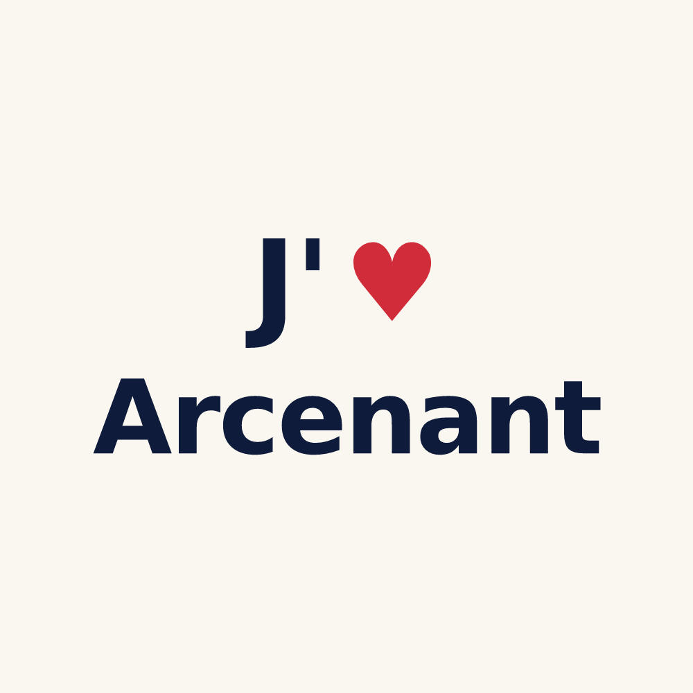 Tasse personnalisée Arcenant — design J'aime Arcenant