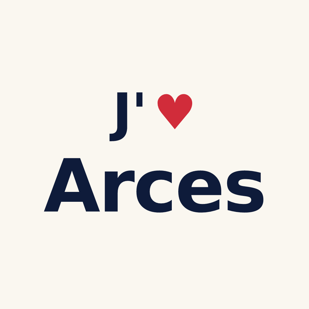 Tasse personnalisée Arces — design J'aime Arces