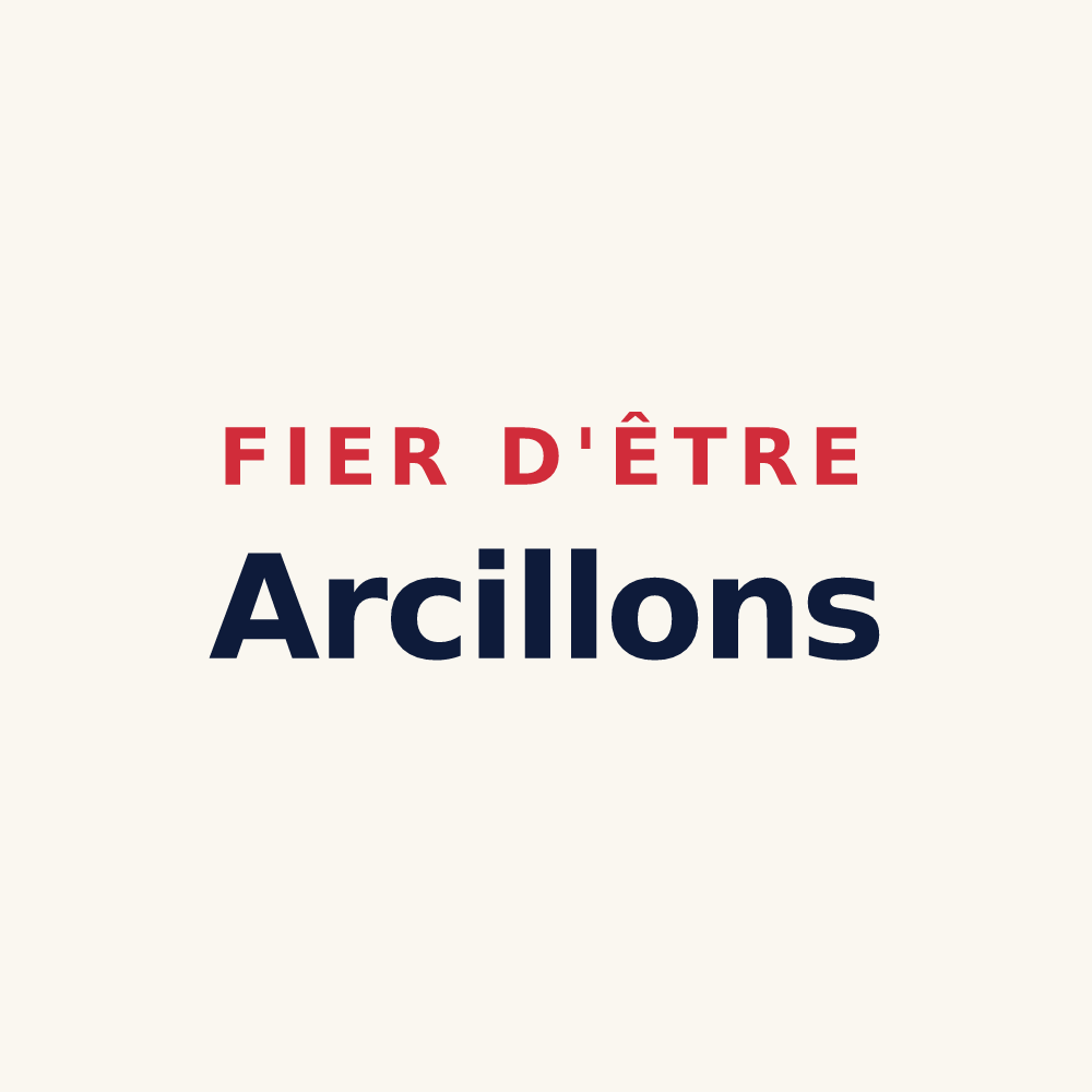 Tasse « Fier d'être Arcillons » — design pour Arces