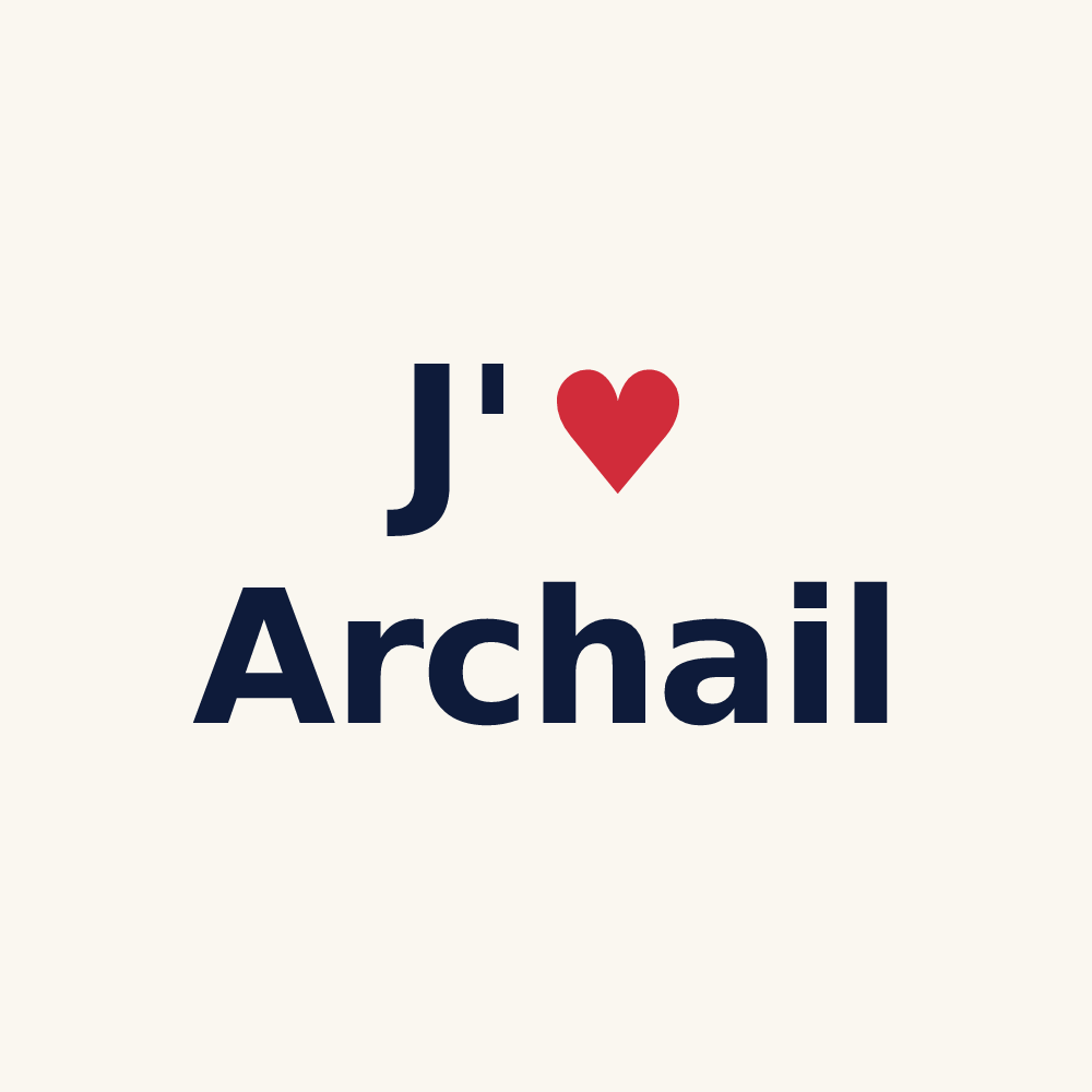 Tasse personnalisée Archail — design J'aime Archail