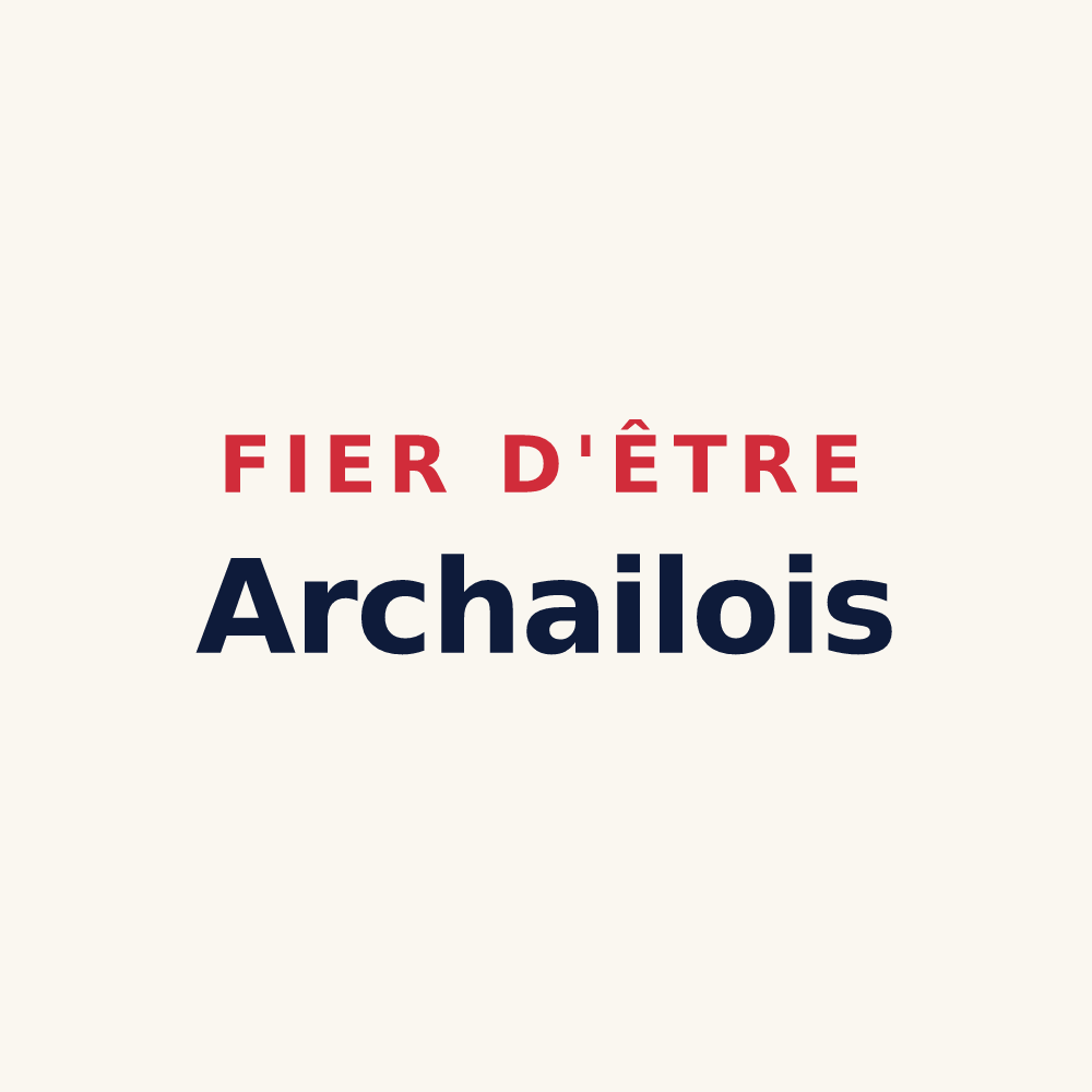 Tasse « Fier d'être Archailois » — design pour Archail
