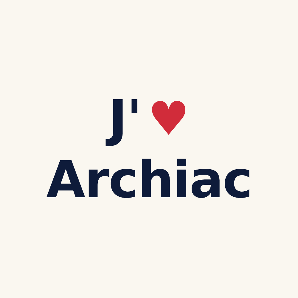 Tasse personnalisée Archiac — design J'aime Archiac
