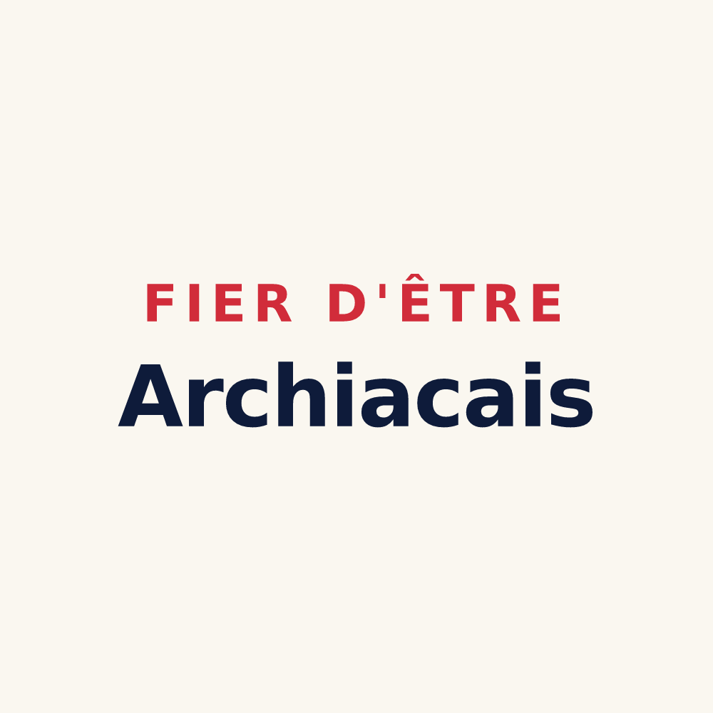 Tasse « Fier d'être Archiacais » — design pour Archiac