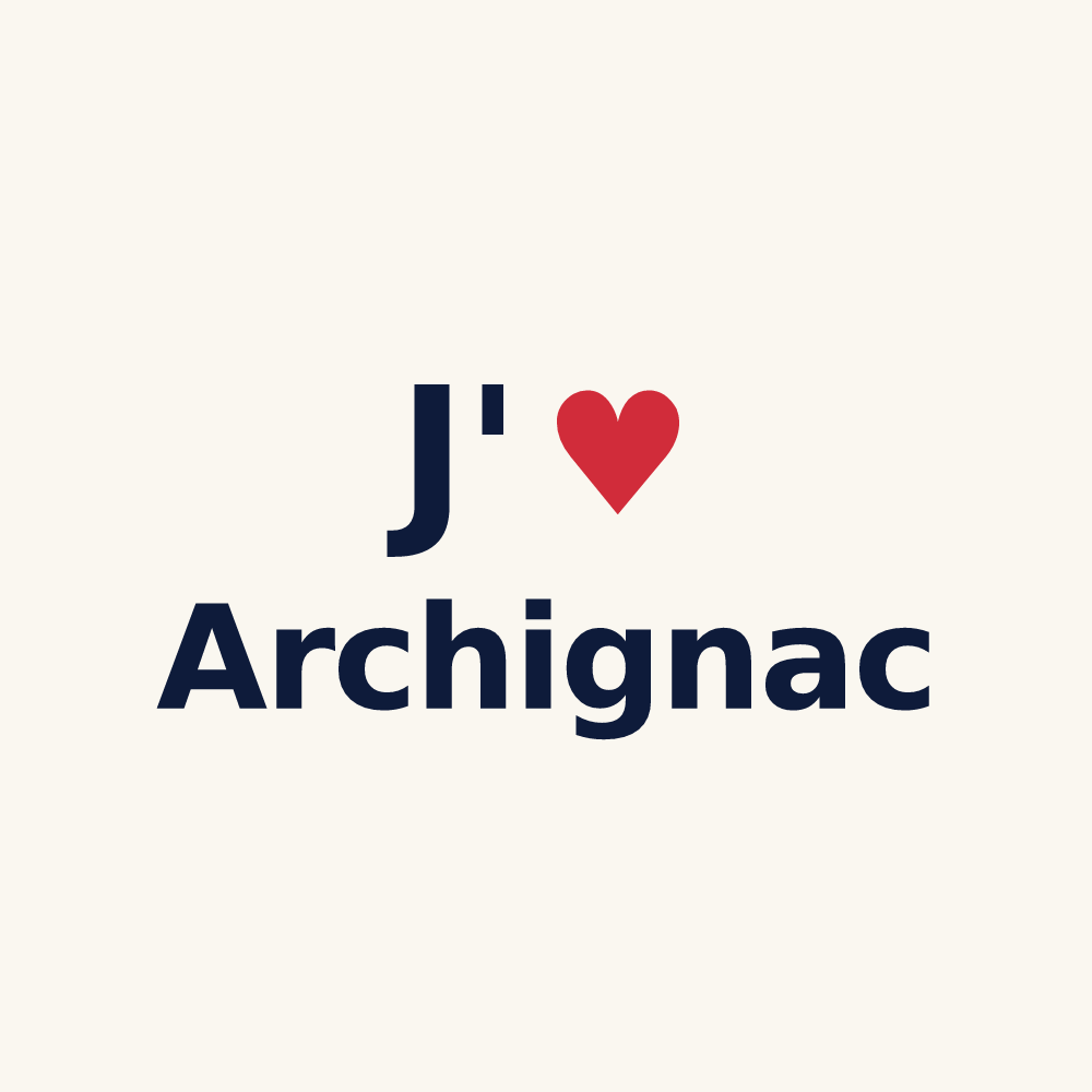 Tasse personnalisée Archignac — design J'aime Archignac