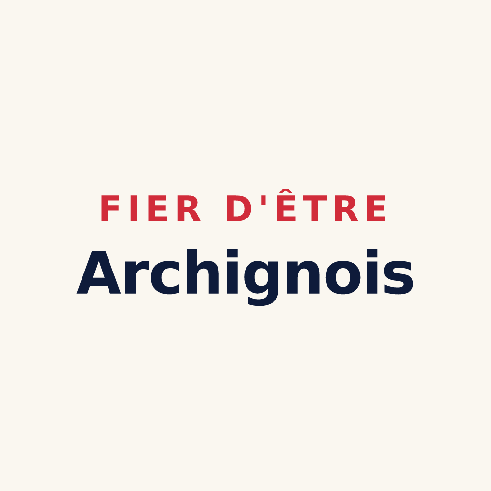Tasse « Fier d'être Archignois » — design pour Archigny