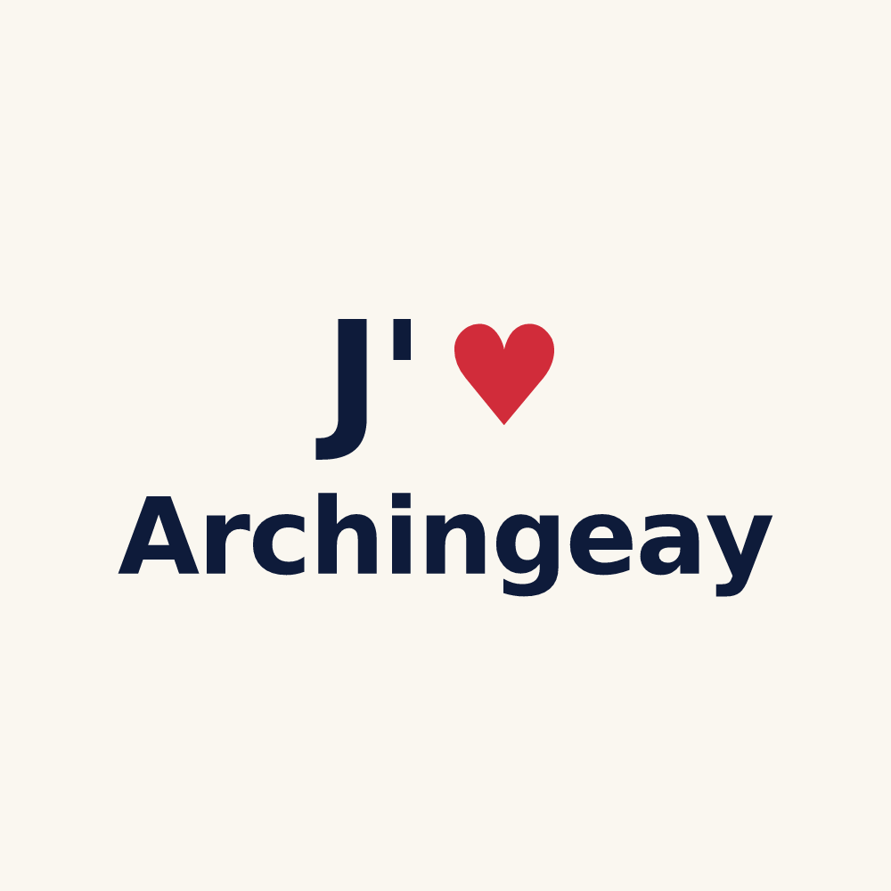 Tasse personnalisée Archingeay — design J'aime Archingeay