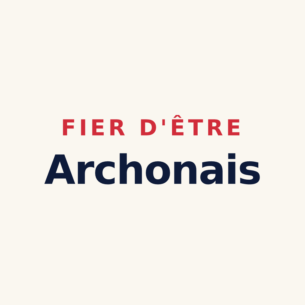 Tasse « Fier d'être Archonais » — design pour Archon