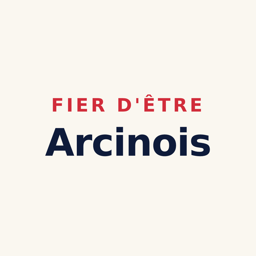 Tasse « Fier d'être Arcinois » — design pour Arcins