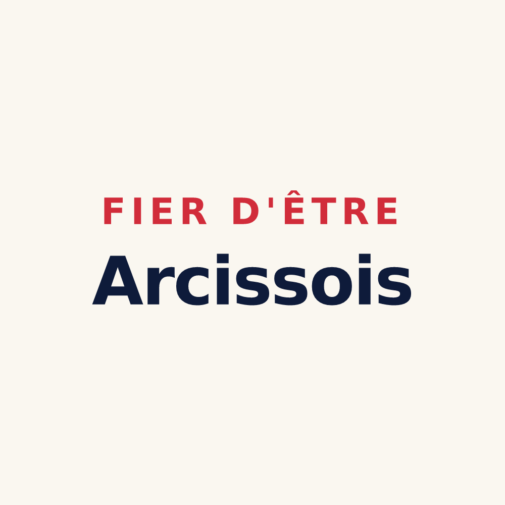 Tasse « Fier d'être Arcissois » — design pour Arcisses
