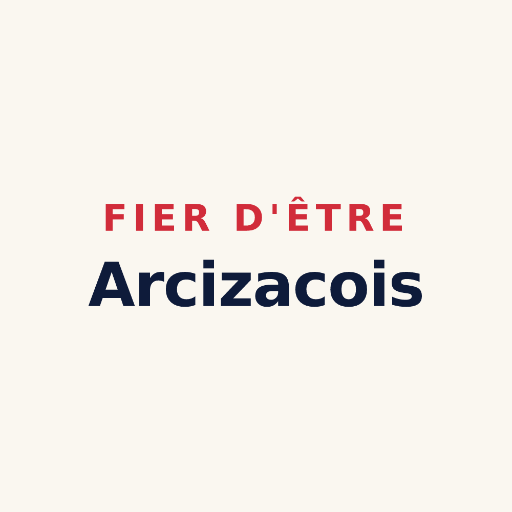 Tasse « Fier d'être Arcizacois » — design pour Arcizac-Adour