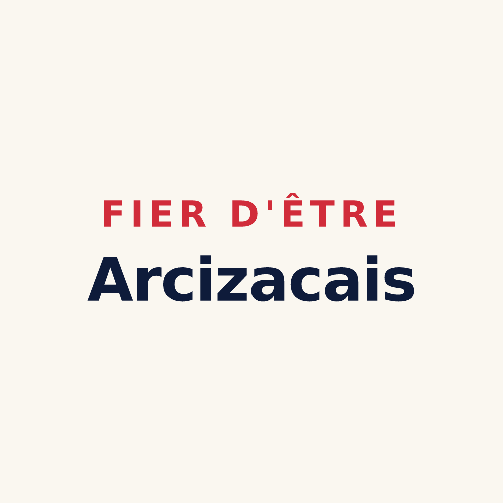 Tasse « Fier d'être Arcizacais » — design pour Arcizac-ez-Angles