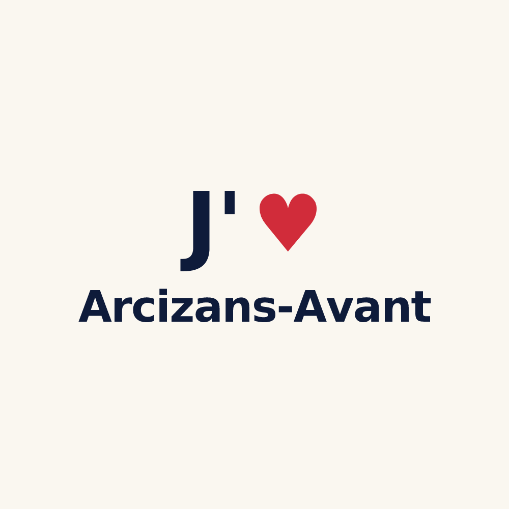 Tasse personnalisée Arcizans-Avant — design J'aime Arcizans-Avant