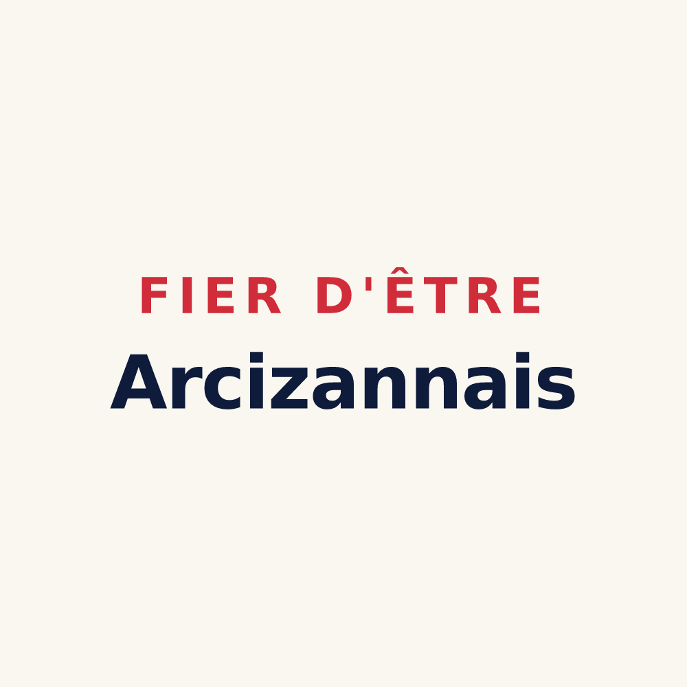 Tasse « Fier d'être Arcizannais » — design pour Arcizans-Avant