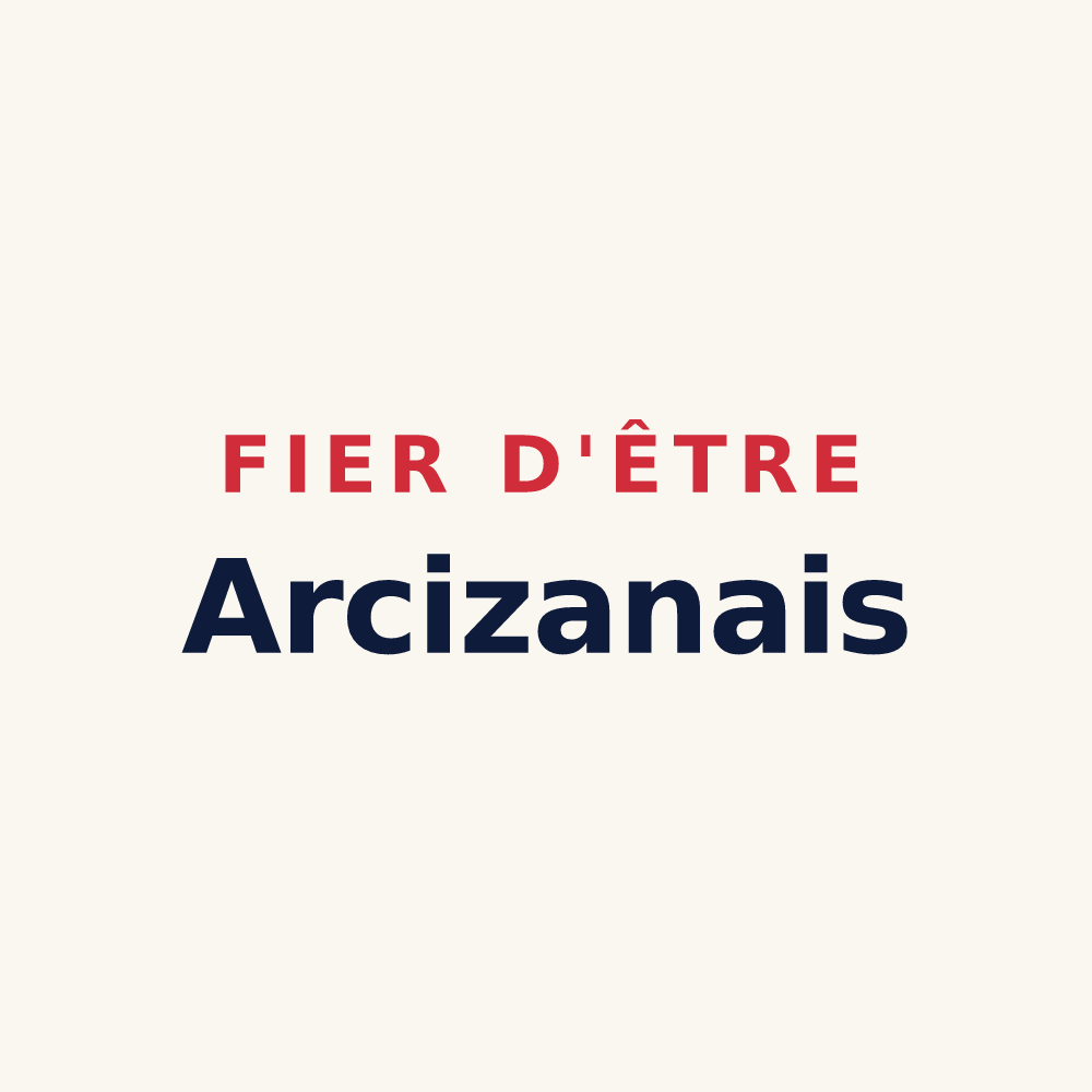 Tasse « Fier d'être Arcizanais » — design pour Arcizans-Dessus