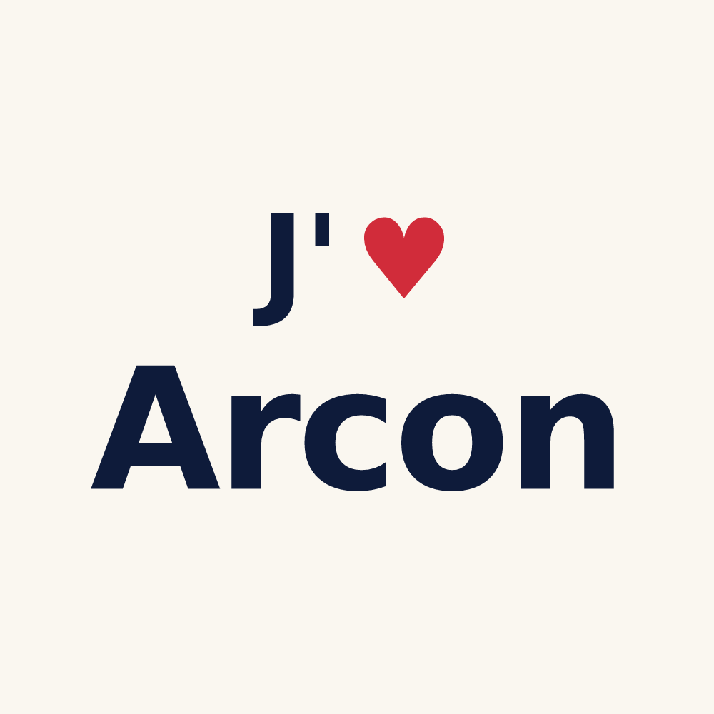 Tasse personnalisée Arcon — design J'aime Arcon
