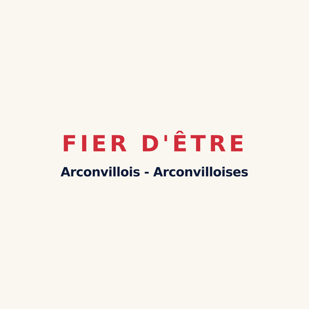 Tasse « Fier d'être Arconvillois - Arconvilloises » — design pour Arconville