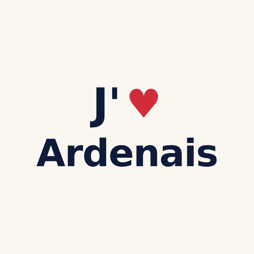 Tasse personnalisée Ardenais — design J'aime Ardenais