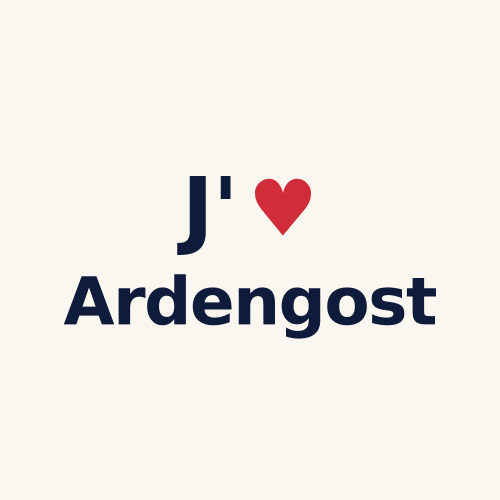 Tasse personnalisée Ardengost — design J'aime Ardengost