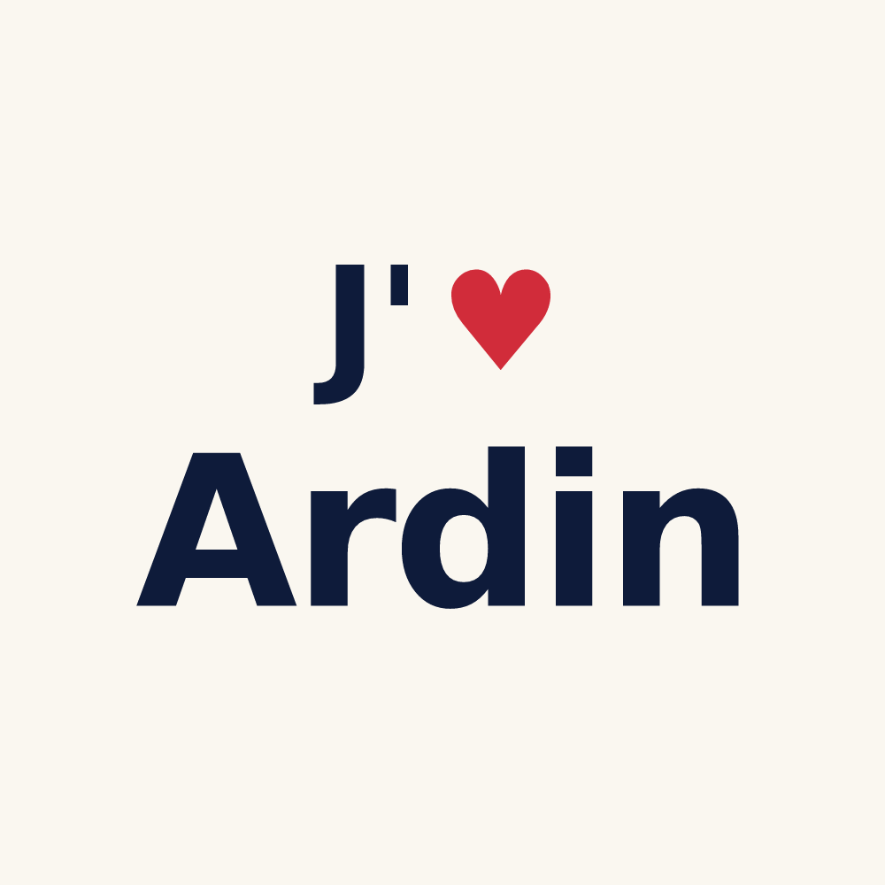 Tasse personnalisée Ardin — design J'aime Ardin