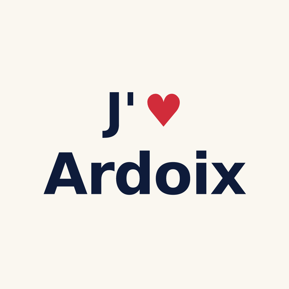 Tasse personnalisée Ardoix — design J'aime Ardoix