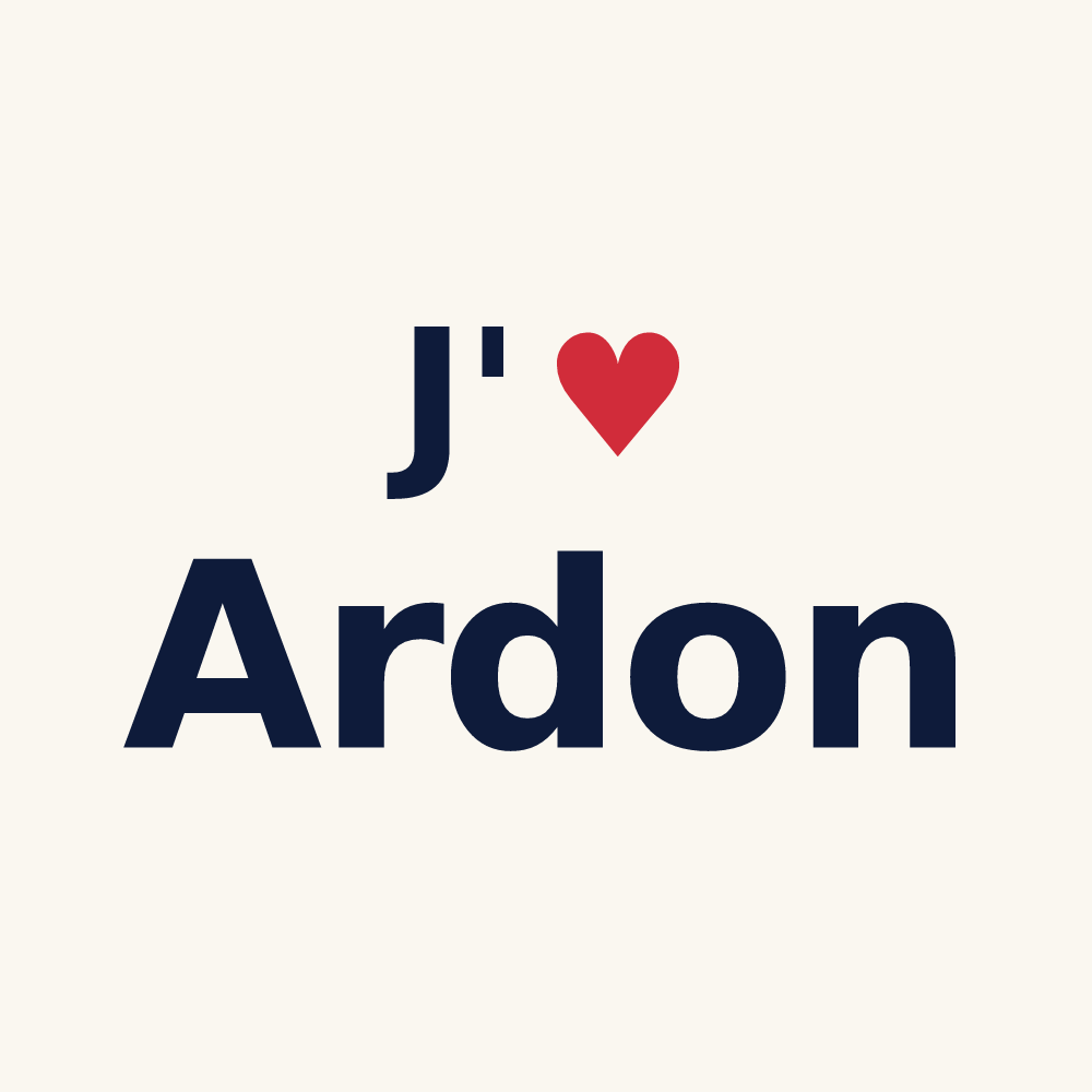 Tasse personnalisée Ardon — design J'aime Ardon