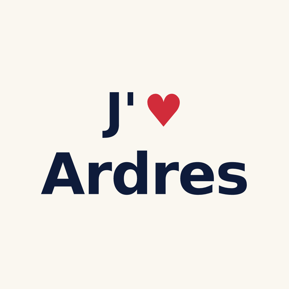 Tasse personnalisée Ardres — design J'aime Ardres