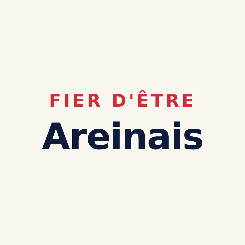 Tasse « Fier d'être Areinais » — design pour Areines