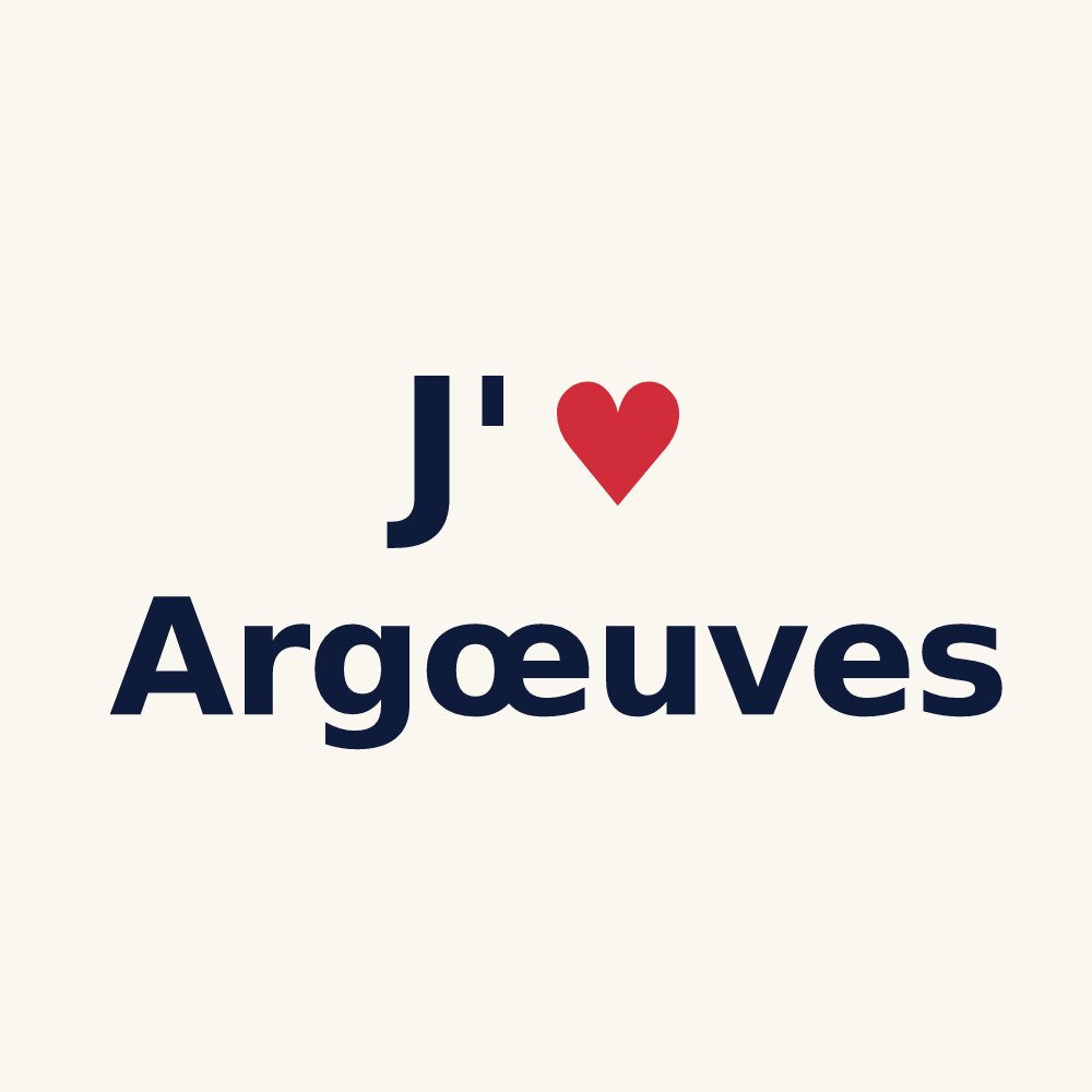 Tasse personnalisée Argœuves — design J'aime Argœuves